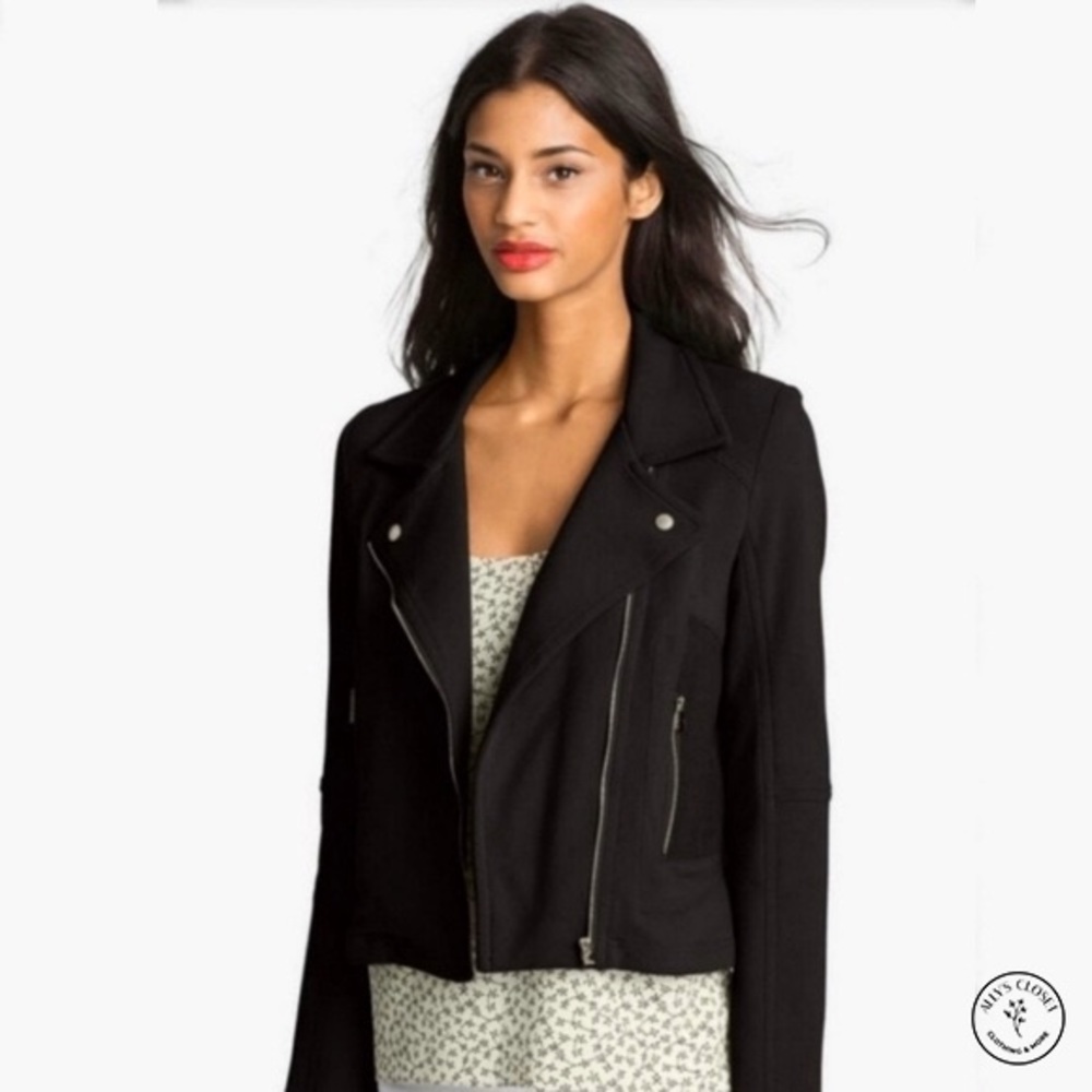 Kut from the Kloth Moto Style Black Jacket